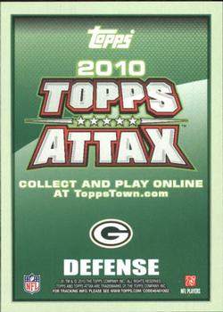2010 Topps Attax #NNO Nick Collins  Back