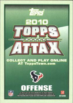 2010 Topps Attax #NNO Andre Johnson  Back