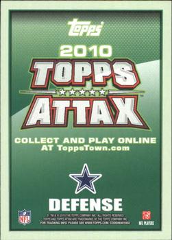 2010 Topps Attax #NNO Terence Newman  Back