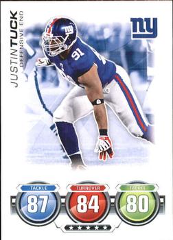 2010 Topps Attax #NNO Justin Tuck  Front