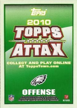 2010 Topps Attax - Code Cards #NNO DeSean Jackson  Back