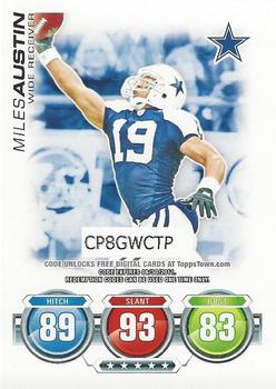 2010 Topps Attax - Code Cards #NNO Miles Austin  Front