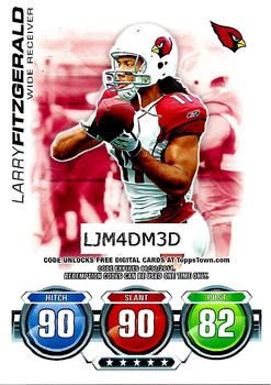 2010 Topps Attax - Code Cards #NNO Larry Fitzgerald  Front