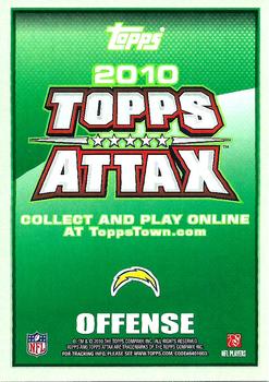 2010 Topps Attax - Code Cards #NNO Antonio Gates  Back