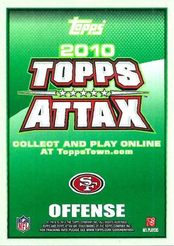 2010 Topps Attax - Code Cards #NNO Frank Gore  Back