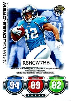 2010 Topps Attax - Code Cards #NNO Maurice Jones-Drew  Front