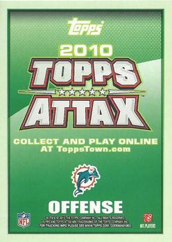 2010 Topps Attax - Code Cards #NNO Brandon Marshall  Back