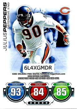 2010 Topps Attax - Code Cards #NNO Julius Peppers  Front