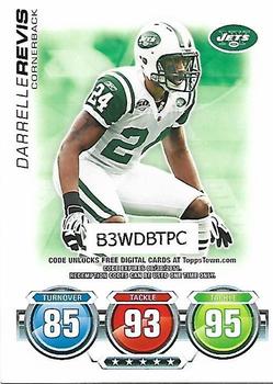 2010 Topps Attax - Code Cards #NNO Darrelle Revis  Front