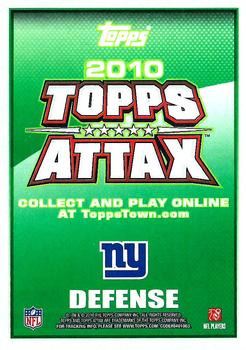 2010 Topps Attax - Code Cards #NNO Osi Umenyiora  Back
