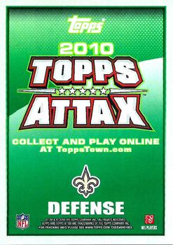 2010 Topps Attax - Code Cards #NNO Jonathan Vilma  Back