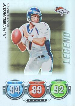 2010 Topps Attax - Legends Foil #NNO John Elway  Front