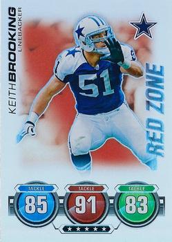 2010 Topps Attax - Red Zone Foil #NNO Keith Brooking Front