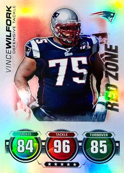 2010 Topps Attax - Red Zone Foil #NNO Vince Wilfork Front