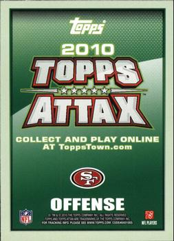2010 Topps Attax - Red Zone Foil #NNO Michael Crabtree  Back
