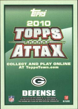 2010 Topps Attax - Red Zone Foil #NNO A.J. Hawk  Back