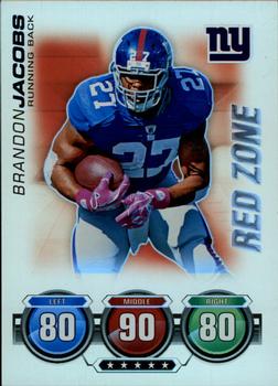 2010 Topps Attax - Red Zone Foil #NNO Brandon Jacobs  Front