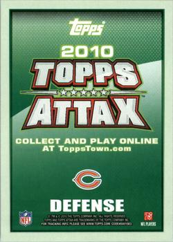 2010 Topps Attax - Red Zone Foil #NNO Julius Peppers  Back