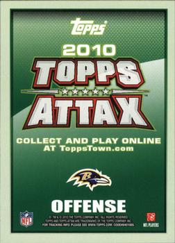 2010 Topps Attax - Red Zone Foil #NNO Ray Rice  Back