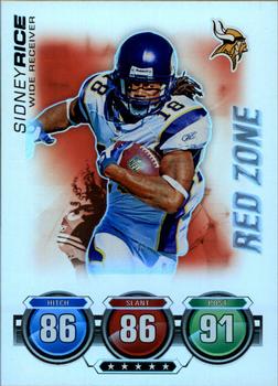 2010 Topps Attax - Red Zone Foil #NNO Sidney Rice  Front