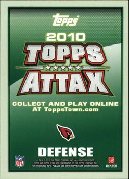 2010 Topps Attax - Red Zone Foil #NNO Dominique Rodgers-Cromartie Back