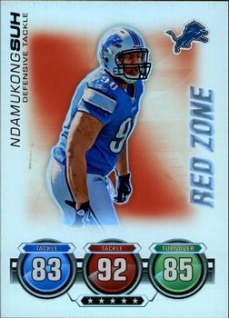 2010 Topps Attax - Red Zone Foil #NNO Ndamukong Suh  Front