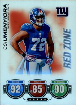 2010 Topps Attax - Red Zone Foil #NNO Osi Umenyiora  Front