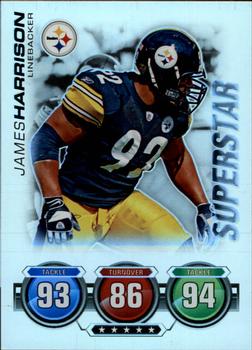 2010 Topps Attax - Superstars Foil #NNO James Harrison  Front
