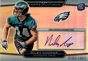 2010 Topps Platinum - Rookie Autographs #116 Riley Cooper Front