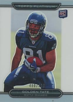 2010 Topps Platinum - Rookie White Refractors #78 Golden Tate  Front