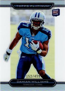 2010 Topps Platinum - Rookie White Refractors #109 Damian Williams  Front