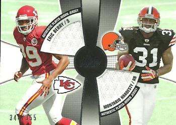 2010 Topps Prime - 2nd Quarter Relics #2QR-BH Eric Berry / Montario Hardesty  Front