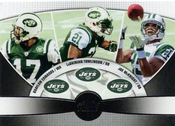 2010 Topps Prime - 3rd Quarter #3Q-28 Braylon Edwards / LaDainian Tomlinson / Joe McKnight  Front