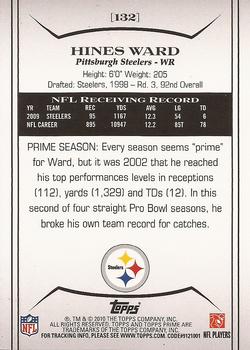2010 Topps Prime - Retail #132 Hines Ward  Back