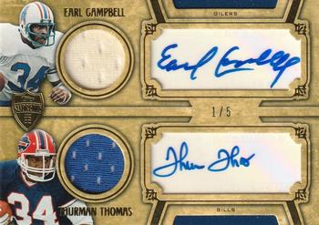 2010 Topps Supreme - Dual Autographs Jersey #SDA-CT Earl Campbell / Thurman Thomas  Front