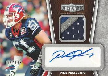 2010 Topps Unrivaled - Autographed Patch #UAP-PP Paul Posluszny Front