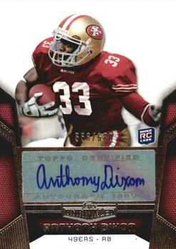 2010 Topps Unrivaled - Rookie Autographs #102 Anthony Dixon Front