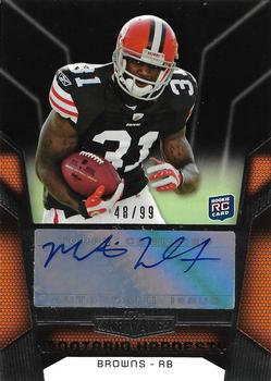 2010 Topps Unrivaled - Rookie Autographs Black #108 Montario Hardesty  Front