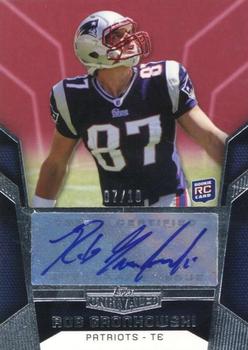 2010 Topps Unrivaled - Rookie Autographs Red #112 Rob Gronkowski  Front