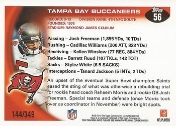 2010 Topps - Blue #56 Tampa Bay Buccaneers Back