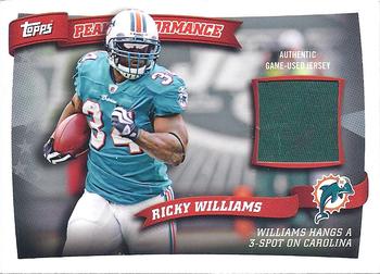 2010 Topps - Peak Performance Relics #PPR-RW Ricky Williams  Front