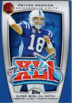 2010 Topps - Patches #TRGT-2 Peyton Manning  Front