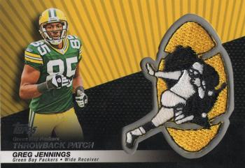 2010 Topps - Throwback Patch #LPC-25 Greg Jennings  Front