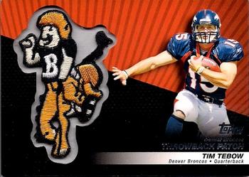 2010 Topps - Throwback Patch #LPC-36 Tim Tebow  Front