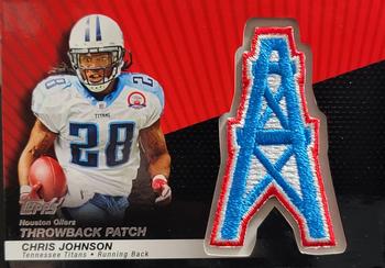 2010 Topps - Throwback Patch #LPC-49 Chris Johnson  Front