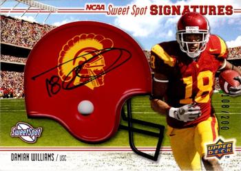2010 Upper Deck NCAA Sweet Spot - Rookie Signatures Variations #112 Damian Williams Front