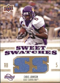 2010 Upper Deck NCAA Sweet Spot - Sweet Swatches #SSW-13 Chris Johnson  Front