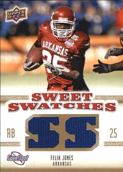 2010 Upper Deck NCAA Sweet Spot - Sweet Swatches #SSW-26 Felix Jones  Front