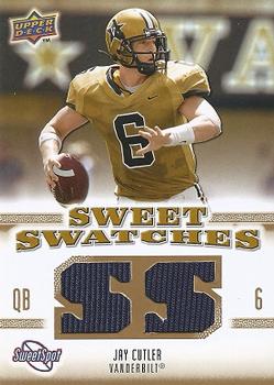 2010 Upper Deck NCAA Sweet Spot - Sweet Swatches #SSW-35 Jay Cutler  Front