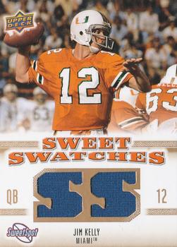 2010 Upper Deck NCAA Sweet Spot - Sweet Swatches #SSW-38 Jim Kelly  Front